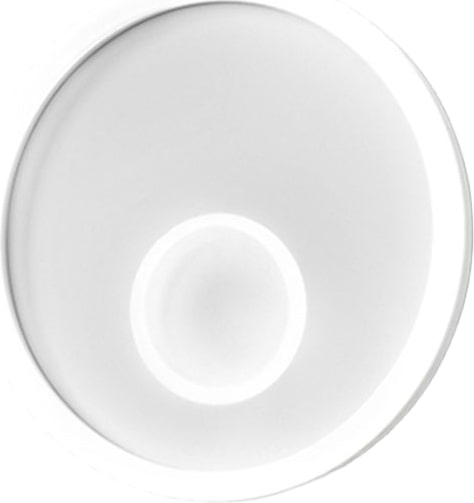 Melania P/G LED-Deckenleuchte 50 W 3000 K, runde Deckenleuchte aus weißem Aluminium, Diffusor aus satiniertem Methacrylat, Schutzart IP20, 2100 lm - G