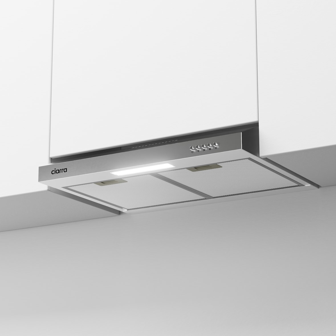 CIARRA Cappa Aspirante Sottopensile A+ 60cm Cappa da Incasso Scarico VM6903DS