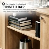 thumbnail of bümö Regal-Sideboard grau, Büro Standregal & Kommode für 2 Ordnerreihen - Bücherregal klein 166 cm breit, Aktenregal für Ordner & Bücher, kleines