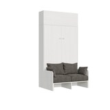 thumbnail of Kentaro White Ash Sofa 120 Bett mit aufklappbarer Schrankwand Klappbett