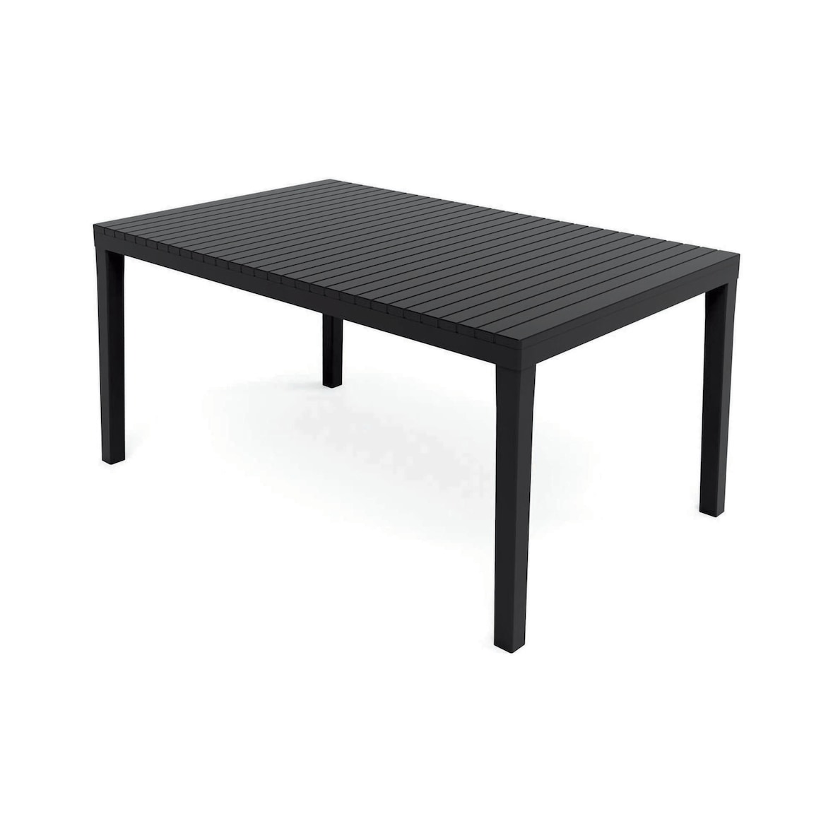 Dmora Tavolo da esterno Danastas, Ripiano rettangolare da pranzo, Tavolo da giardino multiuso, 100% Made in Italy, 150x90h72 Cm, Antracite