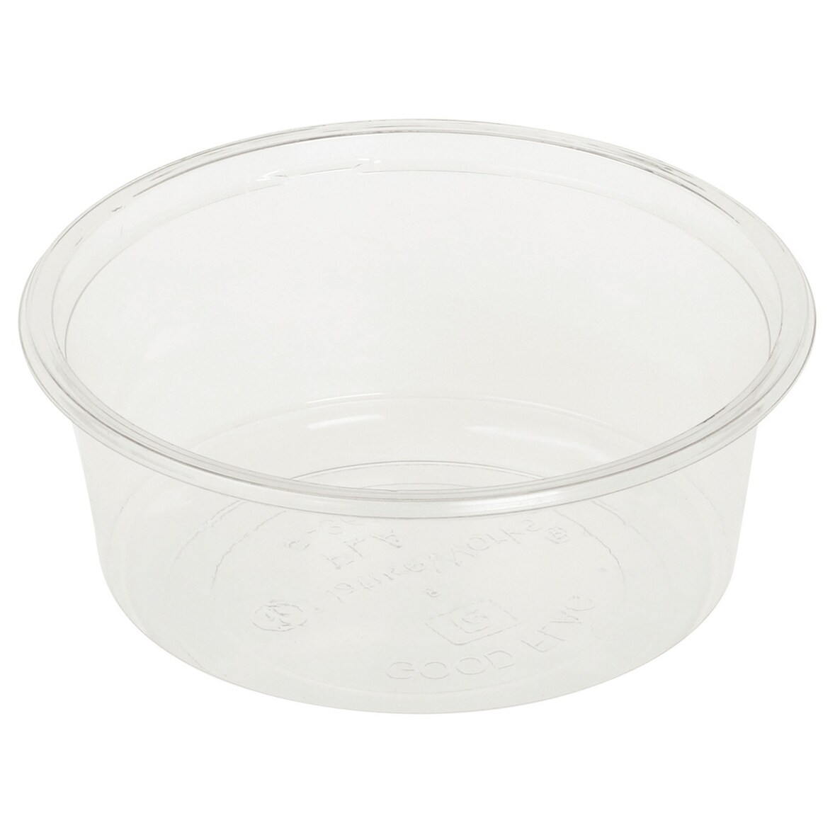 50x Feinkostbecher transparent aus Bio-Kunststoff (PLA) 350 ml  O 12,1 cm