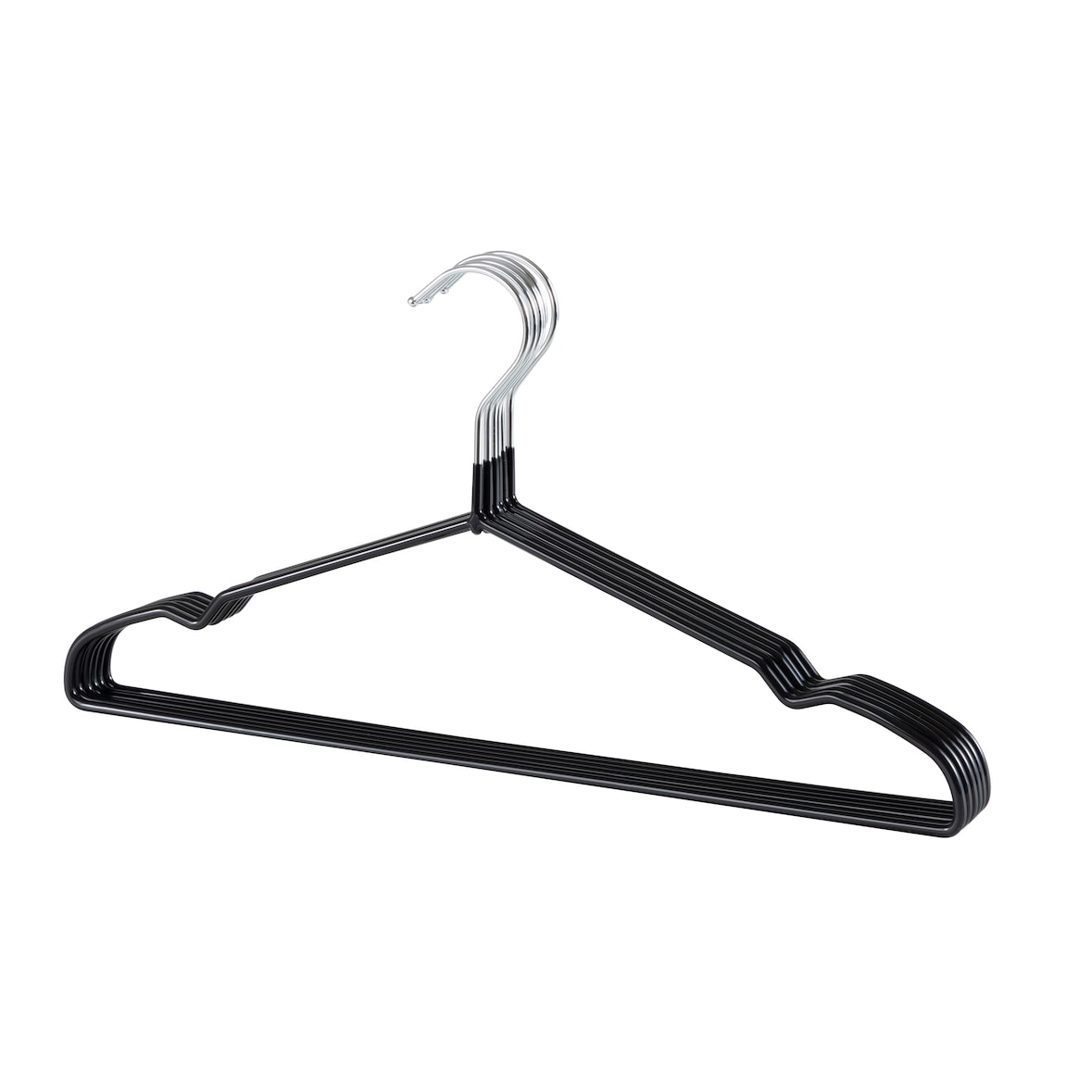 METRO PROFESSIONAL Appendiabiti, metallo, nero, 6 unità