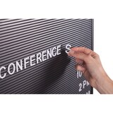 thumbnail of Bi-Office LetterBoard - Pizarra con Letras Intercambiables, Marco de Aluminio Negro, 60 x 90 cm
