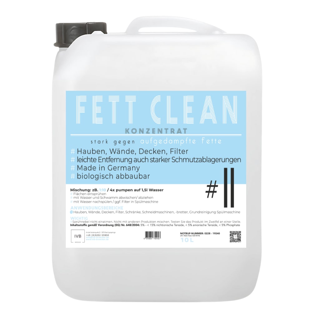 Fett Clean 10 l (Fettlöser) Konzentrat