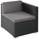 thumbnail of tectake Salon en rotin Lignano avec 2 fauteuils - noir - 404791