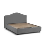 thumbnail of Dmora Letto matrimoniale Mirta, Letto contenitore con rivestimento in tessuto, 100% Made in Italy, con materasso Cm 160x200 incluso, Grigio