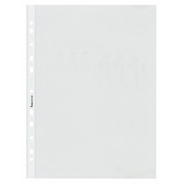 Lochrandhülle, A4, PVC, 100my, klar oben und seitlich offen, glatt