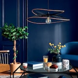 thumbnail of Luminaire Grande Suspension en Métal Noir D 69,5 cm