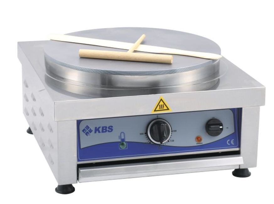 KBS Gastrotechnik KBS Crêpes-Maker Gastronomie, elektrisch, 3000W, mit 40 cm Graugussplatte