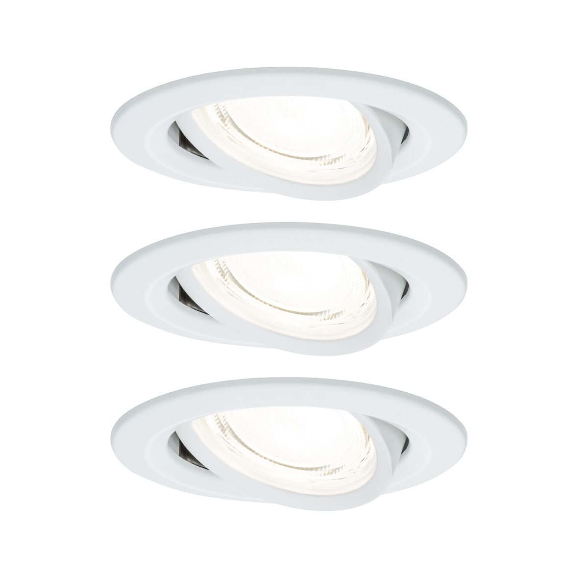 Paulmann LED Einbauleuchte Nova Coin 3er-Set   rund 84mm 50° 3x2,8W 3x505lm 230V  4000K Weiß matt 92455