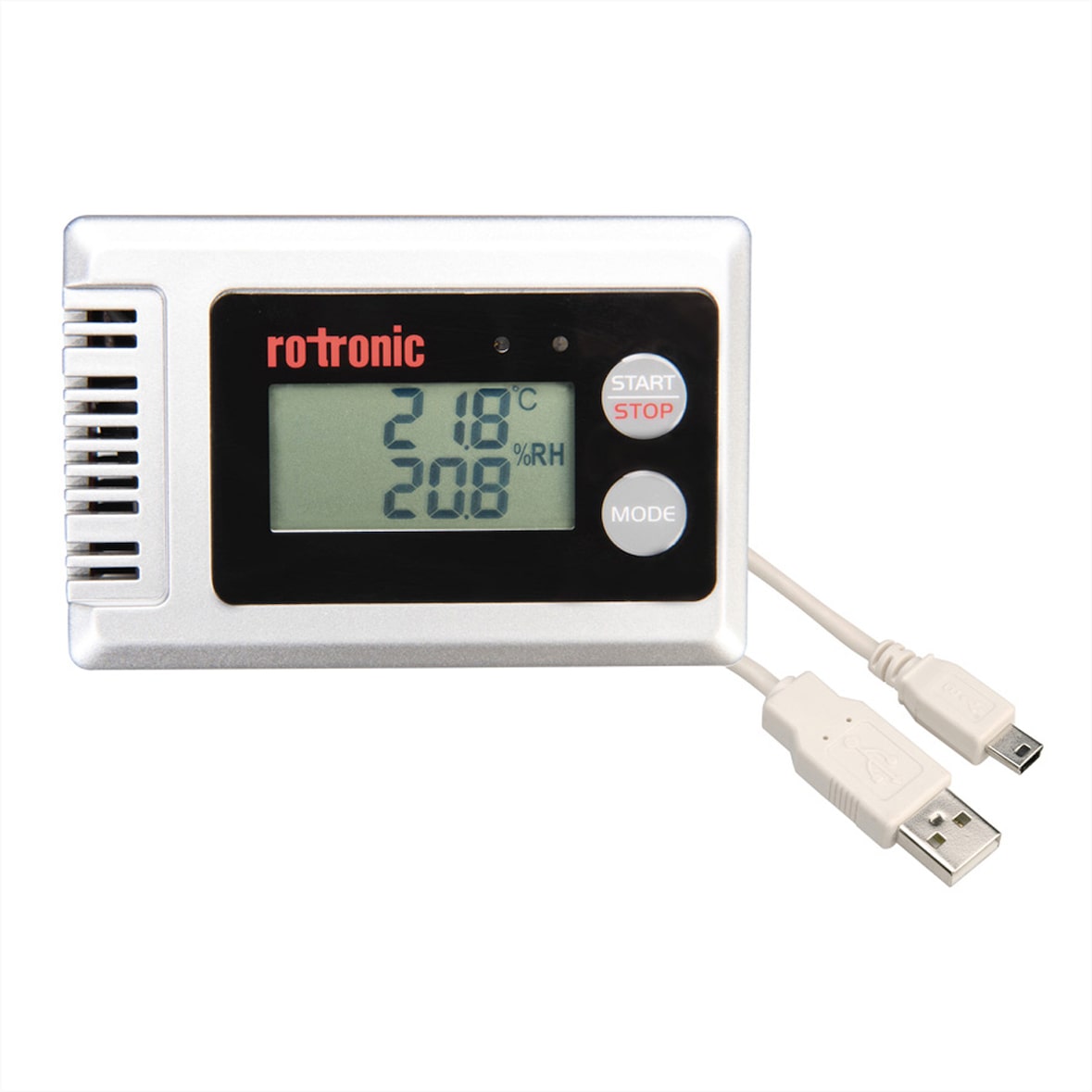 ROTRONIC HL-1D-SET - Feuchte- und Temperatur-Datenlogger mit Kabel und Software