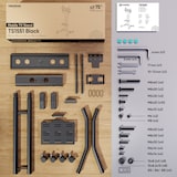 thumbnail of ONKRON TV Ständer rollbar für 43 - 75 Zoll Fernseher, 70 kg, max VESA 600x400, professioneller Fernsehständer mit Rollen und Ablage Schwarz TS1551-B