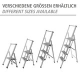 thumbnail of WENKO Alu-Design Klapptrittleiter 4-stufig Silber