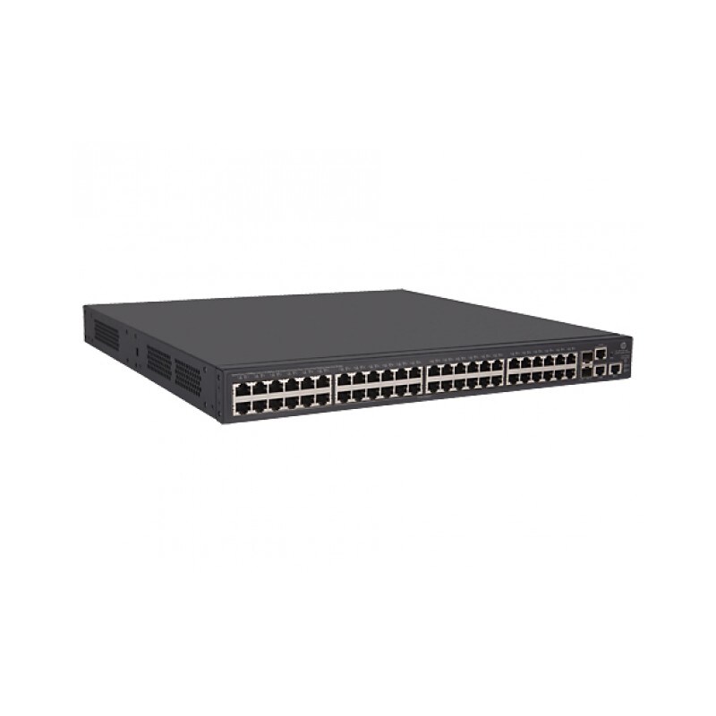 HP Enterprise 1950-48G-2SFP+-2XGT Switch L3 verwaltet, 48 x 10/100/1000 + 2 x Gigabit SFP/10 Gigabit SFP+ +2 x 10Gb Ethernet -Rack montierbar PoE+