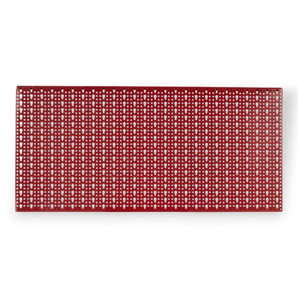 Pannello forato porta utensili da appendere a muro in acciaio 100x50 cm -  Rosso