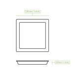 thumbnail of BIOZOYG 50 Stück Einwegteller 23x23cm Palmblatt-Teller, quadratisch, biologisch abbaubar, umweltfreundlich, kompostierbar, Wegwerfteller