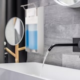 thumbnail of Relaxdays Eurospender 500 ml, Seifenspender Wandmontage, Desinfektionsmittelspender, Bügel-Mechanik, weiß