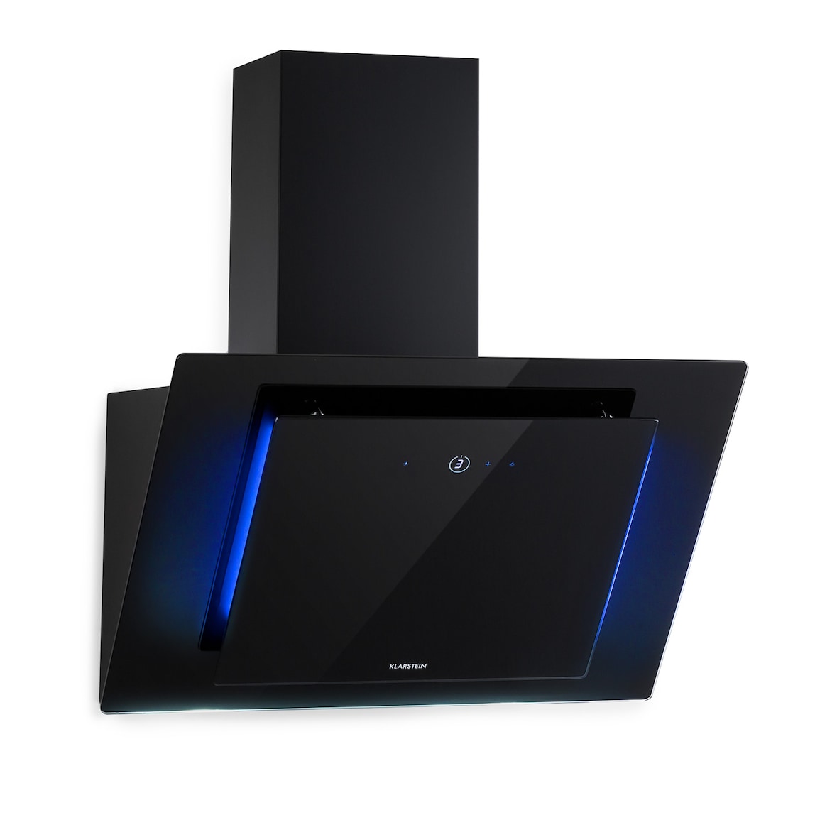 Eleonora 60 Dunstabzugshaube 426 m³/h Touch-Panel Ambiente-Licht Schwarz