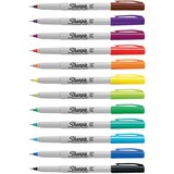 thumbnail of Sharpie permanente marker, extra fijn, blister van 12 stuks in geassorteerde kleuren