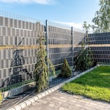 thumbnail of Bande brise-vue en résine tressée pour clôture rigide 19 x 255 cm Marron et beige Rattan Art