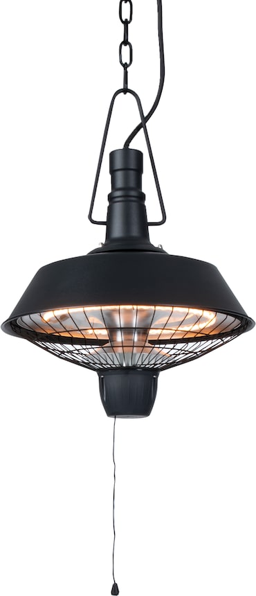 Riscaldatore da terrazza Sunred Indus Bright - Acciaio - Alluminio - Lunghezza 36 cm - Altezza 48,5 cm - sospeso - nero - 2100 Watt
