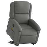 thumbnail of vidaXL Massagesessel mit Aufstehhilfe Dunkelgrau Stoff