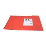 thumbnail of Exacompta  Cod. 55755E - Cartella 3 lembi con elastici Maxi Capacity Scotten cartoncino lustré 425 g/mq - 24x32cm rosso  - Confezione da  50 pz.