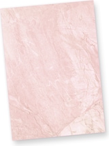 Ein blasser rosa Marmorstein.