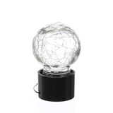 thumbnail of LED Solar Hängeleuchte CRACKLE Bruchglas-Optik Kugelleuchte H: 9cm 4St