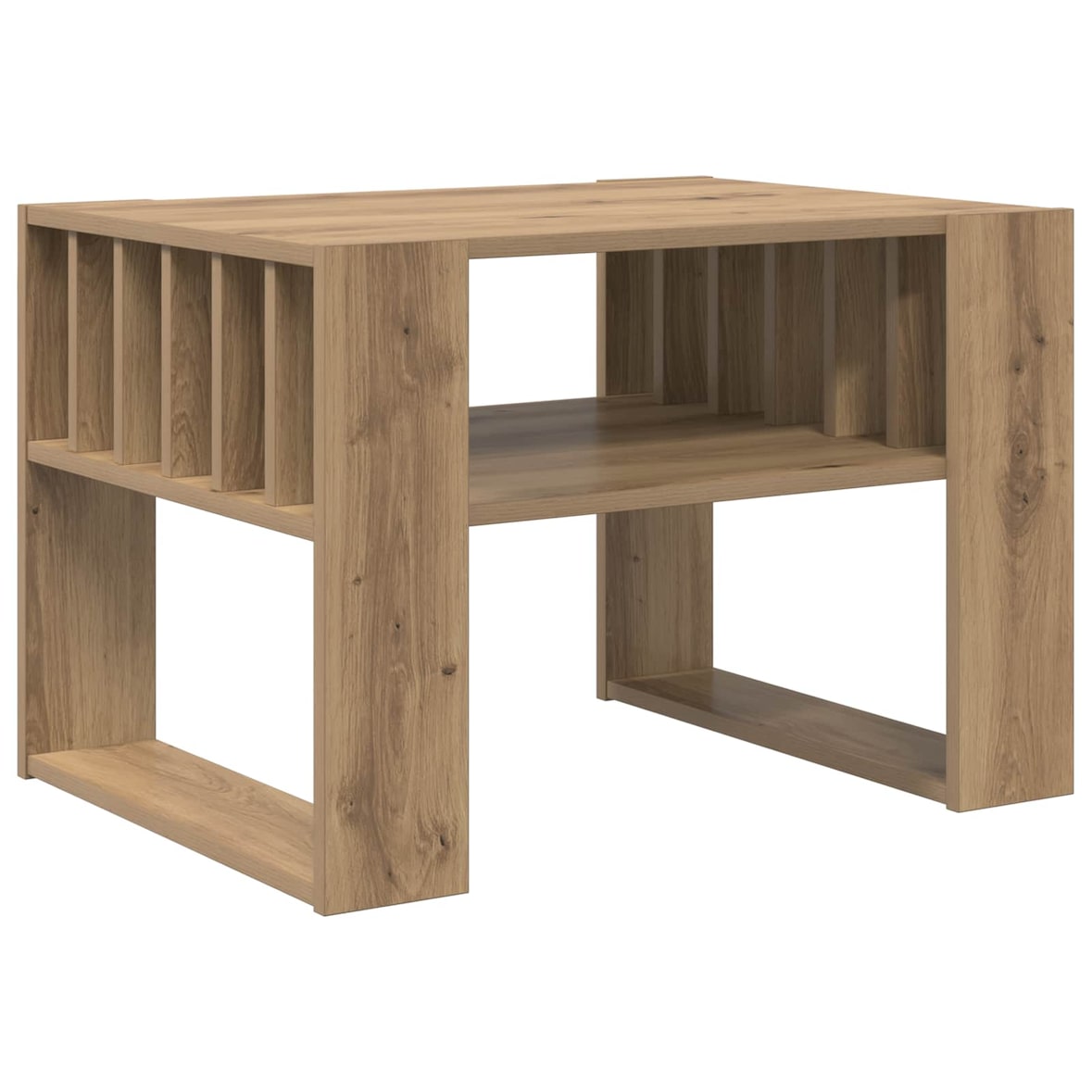 vidaXL Couchtisch Artisan-Eiche 66 x 49,5 x 45 cm Holzwerkstoff