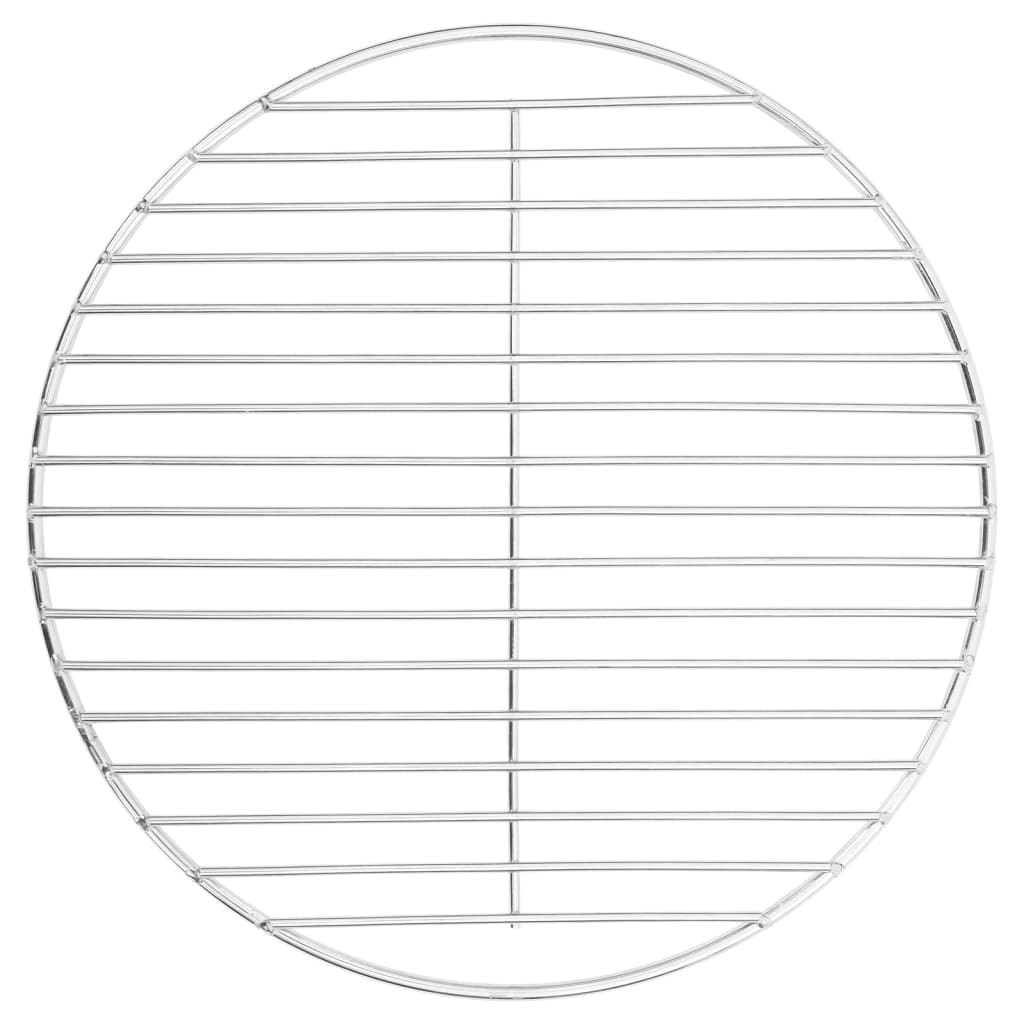 vidaXL Barbecuerooster rond Ø34,5 cm 304 roestvrij staal