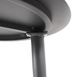 thumbnail of Mesa Auxiliar de Exterior Redonda, Diámetro: 50 cm, Altura: 45 cm, Aluminio Color Gris