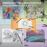 thumbnail of ECD Germany 127-tlg. Malset mit Holzkoffer, XXL Kinder-Malkoffer mit Acryl-, Aquarell- & Pastellfarben, Buntstiften, Finelinern, Bleistiften &