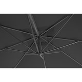 thumbnail of METRO PROFESSIONAL Sombrilla colgante cuadrada, sin faldón, aluminio/acero, 3 x 3 m, con manivela y función de inclinación, antracita/gris