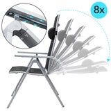 thumbnail of CASARIA® Gartenmöbel Set Gartentisch 6 Stühle Silber