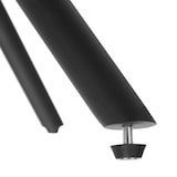 thumbnail of tectake Draaibare fauteuil Lenia, gestoffeerd - 6-delige set Fluweel crème/zwart