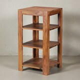 thumbnail of Massivholz Bücherregal: Mehrzweck-Stauraum, Sheesham, handgefertigt, pflegeleicht. 44x44x80 cm | Kadima Design
