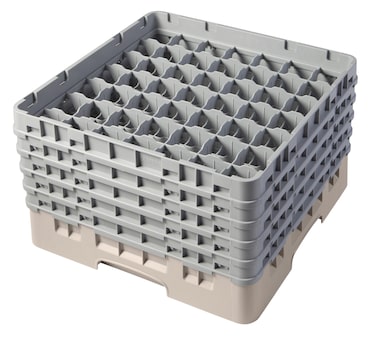 Vaatwaskorf met 49 comaprtimenten | Max hoogte 25,7cm | 500x500x308(h)mm