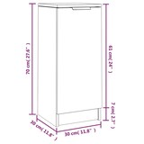 thumbnail of Helloshop26 - Buffet Sideboard Kommode Kleiderschrank Aufbewahrungsmöbel Organizer Küche Wohnzimmer Sonoma-Eiche 30 x 30 x 70 cm 02_0031501