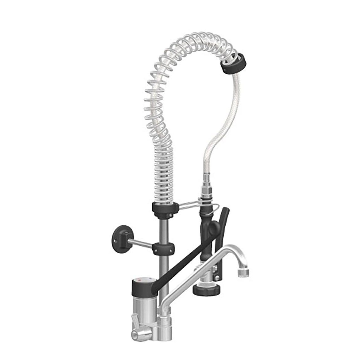 vaiotec TOPLINE Geschirrwaschbrause mit Einhebelmischer - Einloch / Niedrigbauweise, 115 x 350 mm