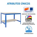 thumbnail of Banco da lavoro Simonwork BT0 BOX blu/legno 842x910x610 mm