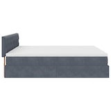 thumbnail of vidaXL Ottoman-Bett mit Matratzen & LEDs Dunkelgrau 200x200 cm Samt
