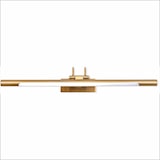 thumbnail of Applique murale LED 12W 1300lm, lumière chaude 3000K, 65cm, orientable et pivotante, finition bronze vieilli, idéale pour tableaux et miroirs.