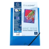 thumbnail of Exacompta 25x Elastomap met 3 kleppen, PP 5/10e Kreacover, 24x32cm voor formaat A4, blauw