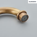 thumbnail of JULIAN | Premium Vintage Küchenarmatur Messing Gold | Edelstahl Retro Wasserhahn Mischbatterie Küche Gastro | 360° drehbar 2 Anschlüsse