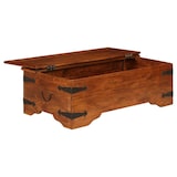 thumbnail of Table basse Bois d'acacia solide avec finition miel 110x55x35cm Modèle Atlas Office Pro Ultra