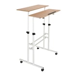 thumbnail of Arbeitstisch / Schreibtisch WORKSTATION I 80 x 60 cm weiß / eiche hjh OFFICE