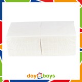 thumbnail of DayBays 40000 Stk. Servietten Premium 40x40 cm Zellstoff 2-lagig 1/8 Falz Weiß