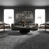 thumbnail of Teppich Wohnzimmer Einfarbig Pflegeleicht Waschbar Schlafzimmer OEKO-TEX Grau 80x150 cm Schadstoffgeprüft – TITLIS von Kadima Design